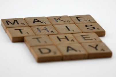 scrabble, scrabble pieces, lettering, letters, wood, scrabble tiles, white background, words, quote, letters, type, typography, design, layout, focus, bokeh, blur, photography, images, image, type, typography, make this the day, don't hesitate, procrastination, decision time, nocrastination, make the jump, exercise, new start, discipline, now is the time, just do it, make the change, diet, weight loss, walk, new leaf, turn over a new leaf, life change, stuck in a rut, move on,